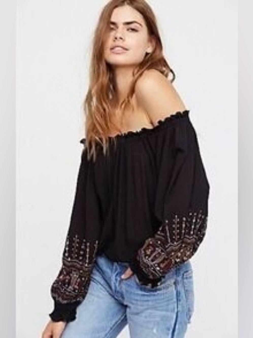 Intimately Ella bodysuit by Free People. S Whimsigoth black embroidered mesh